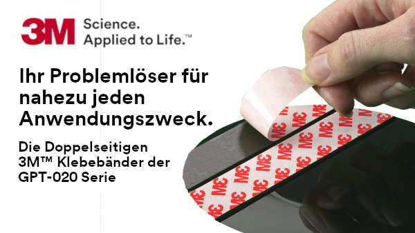 Ihr Problemlöser für nahezu jeden Anwendungszweck Die doppelseitigen 3M™ Klebebänder der GPT-020 Serie