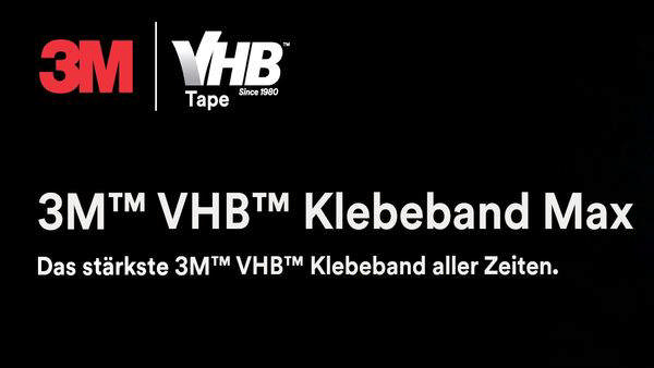 Neu bei Röckelein: 3M™ VHB™ Klebeband Max – doppelte Festigkeit, maximale Leistung!