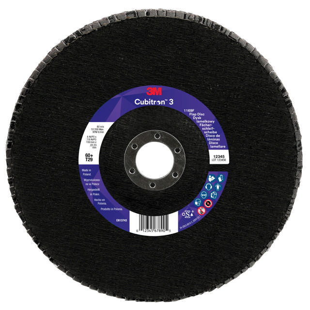 3M Cubitron 3 Fan-Shaped Sanding Disc 1169F