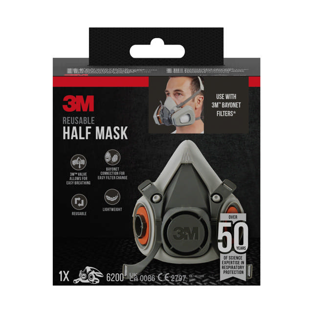 3M Half-Face Mask Housing 6200