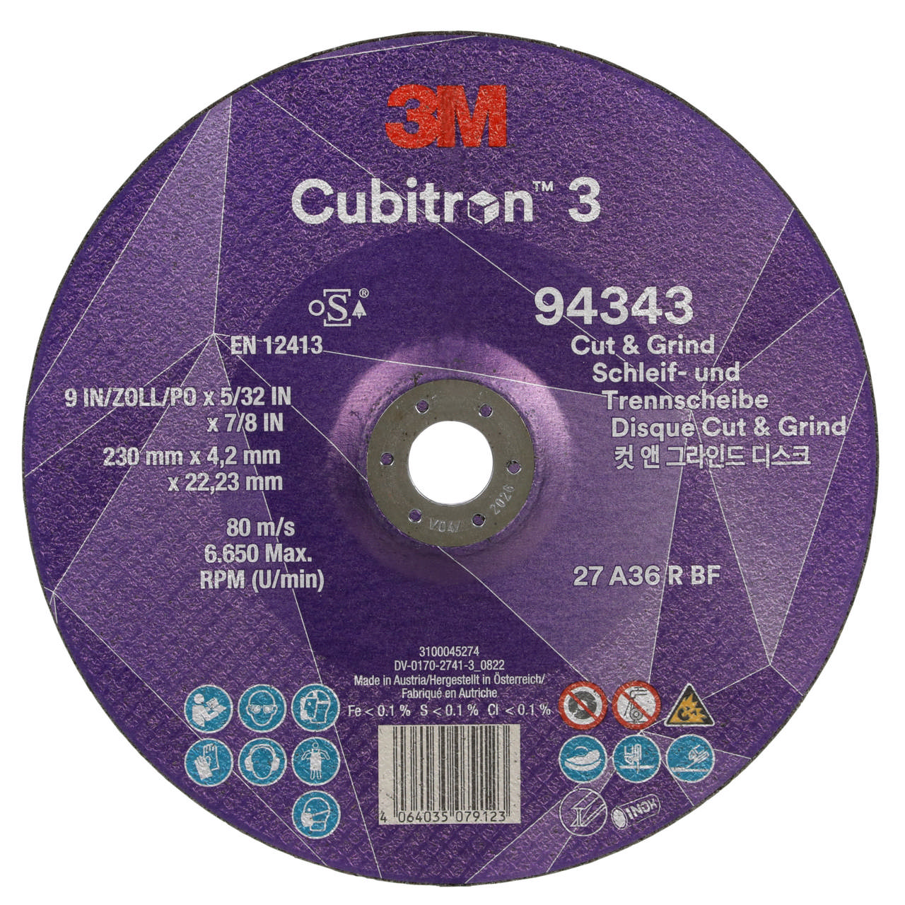 3M-Schruppscheibe Cubitron III